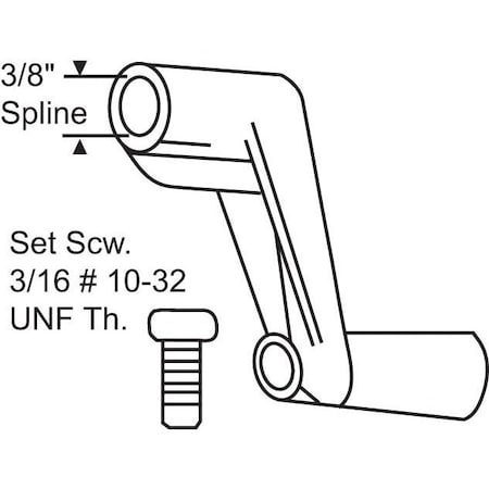 Strybuc Crank Handle Bronze 750-0532308